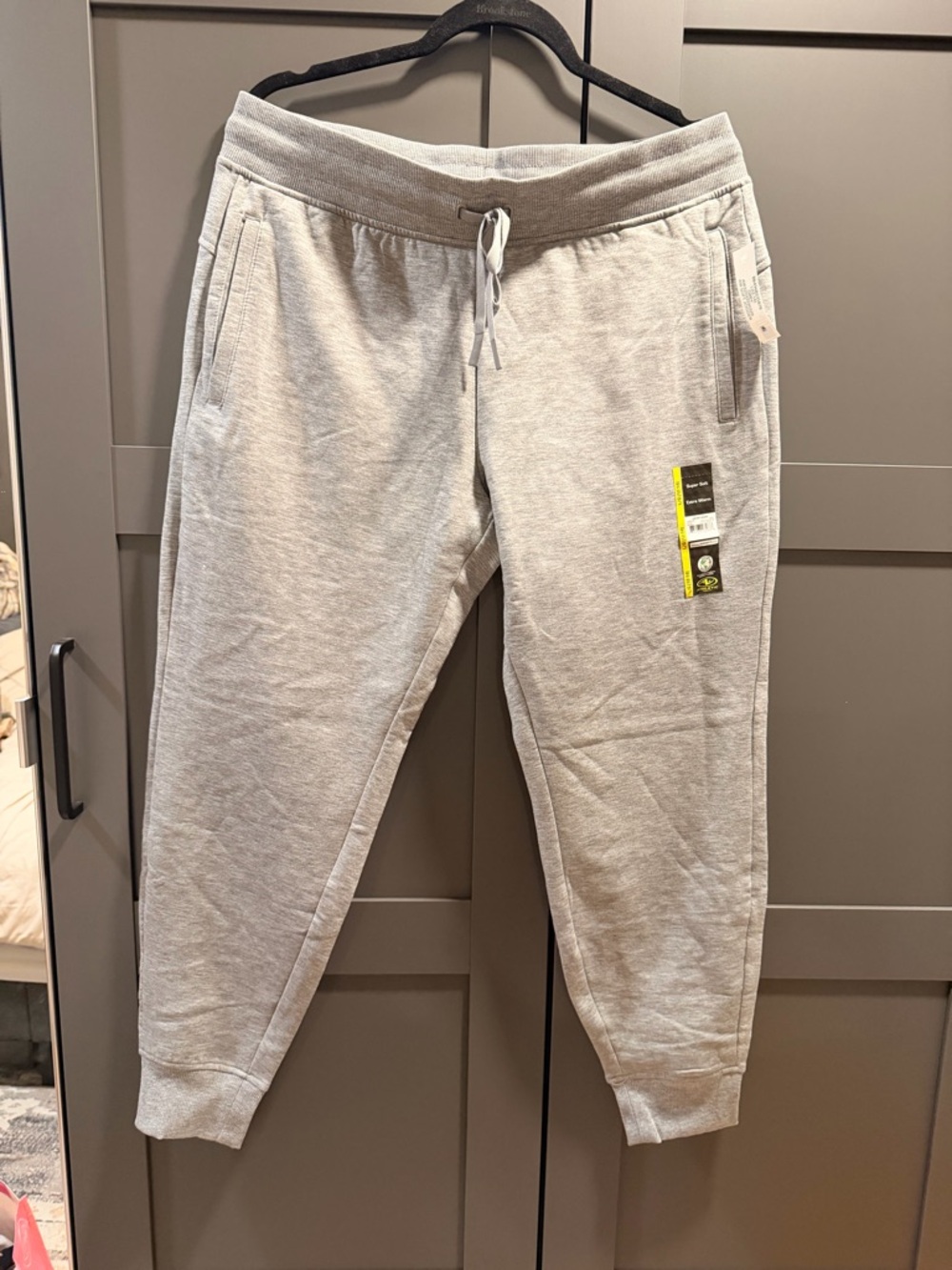 Athletic Works Light Gray Women's Jogger Track Pants